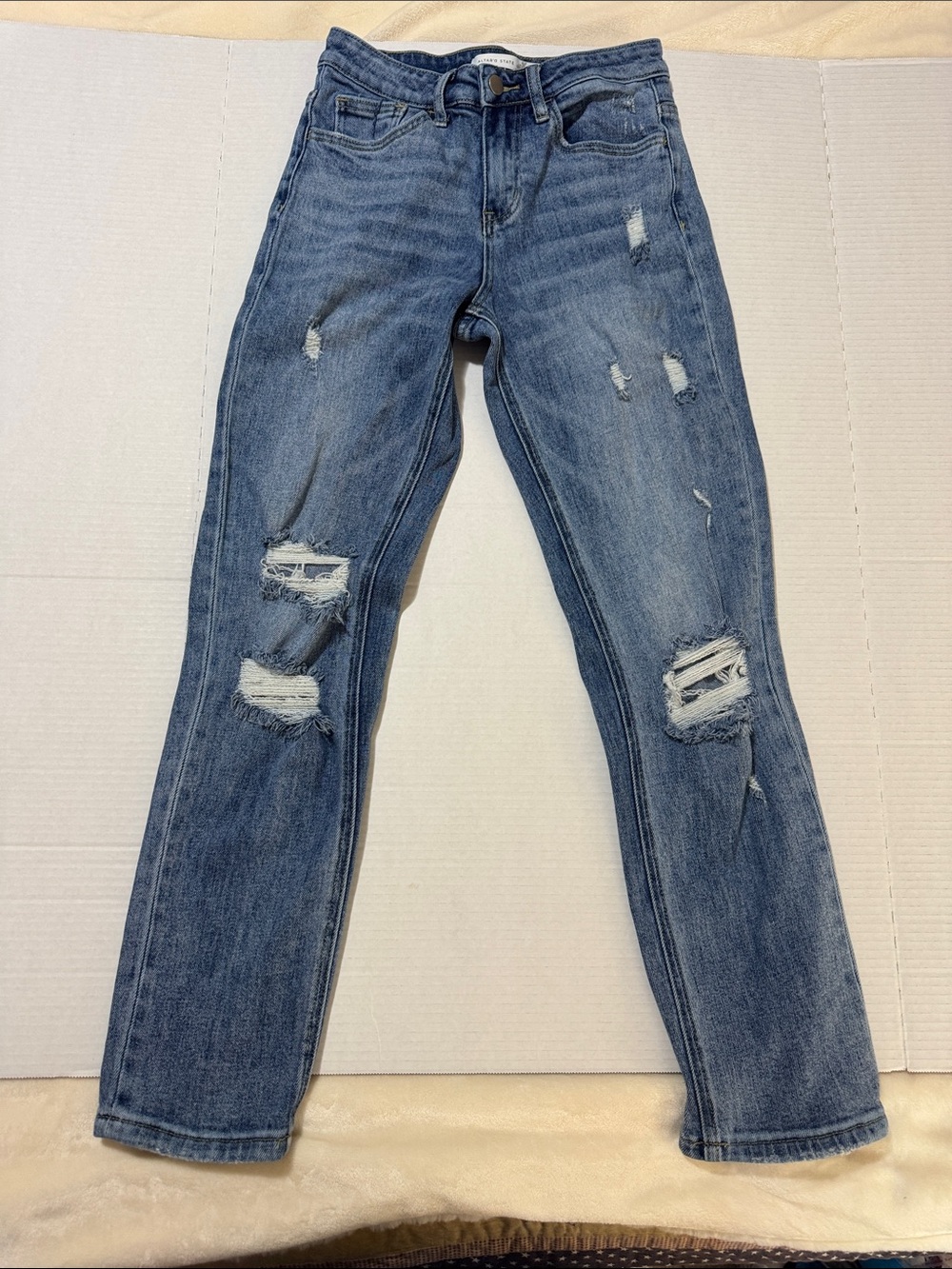 Altar'd State Distressed Blue Skinny Jeans High Rise 146